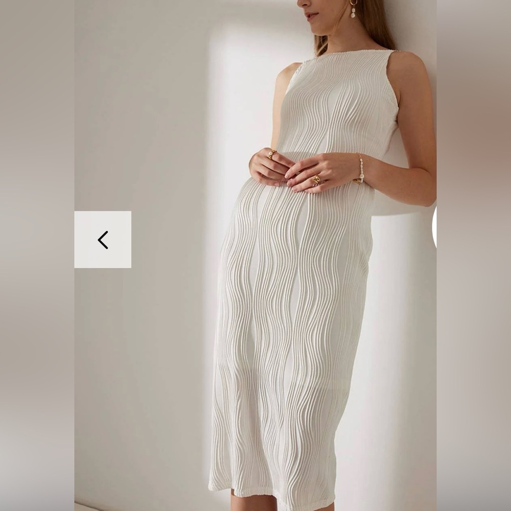 RHIOAS SIZE XL The water ripple textured cami dress